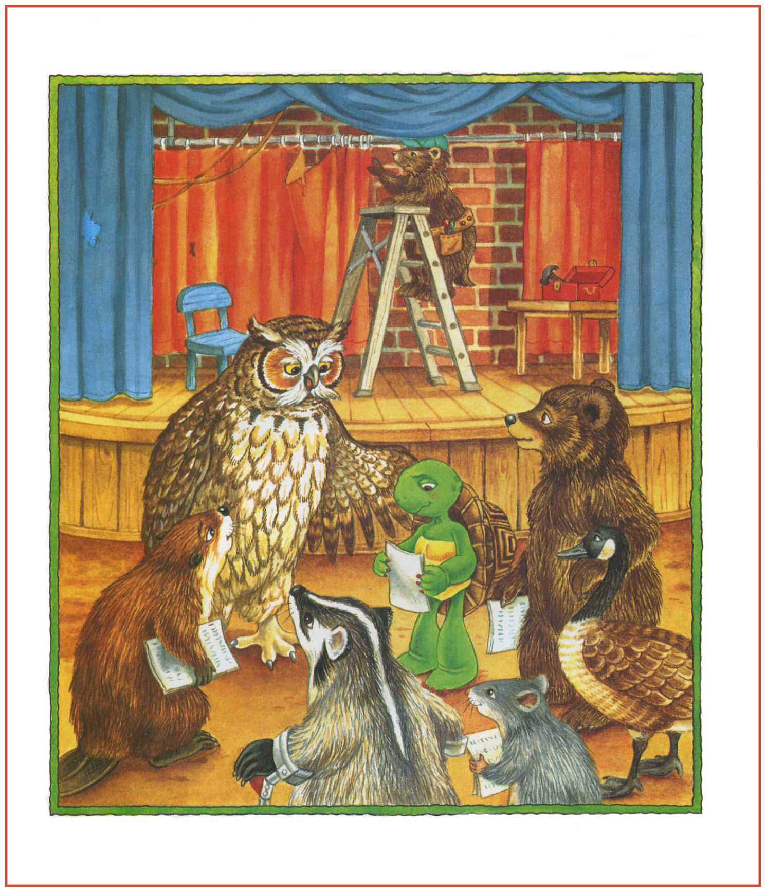 franklins school play (04),绘本,绘本故事,绘本阅读,故事书,童书,图画书,课外阅读
